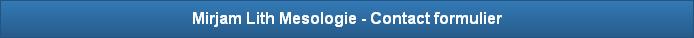 Mirjam Lith Mesologie - Contact formulier